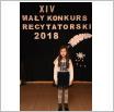 Galeria zdjęć: XIV Mały Konkurs Recytatorski. Link otwiera powiększoną wersję zdjęcia.