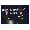 Galeria zdjęć: Powitanie nowego samochodu ratowniczo-gaśniczego w Chłopowie. Link otwiera powiększoną wersję zdjęcia.