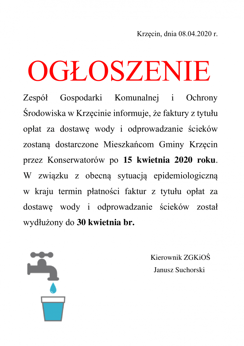 faktura za wode
