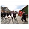 Galeria zdjęć: Uroczyste poświęcenie i przekazanie pojazdu pożarniczego ratowniczo-gaśniczego. Link otwiera powiększoną wersję zdjęcia.