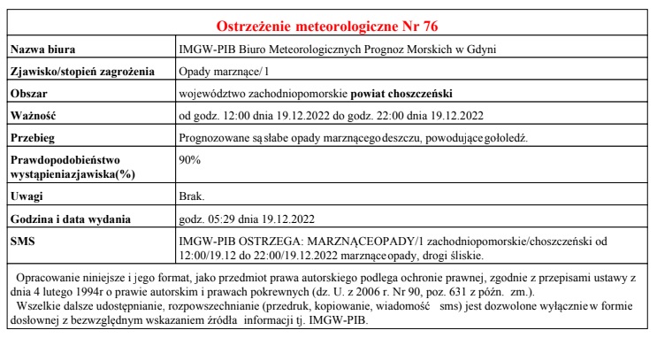 opady